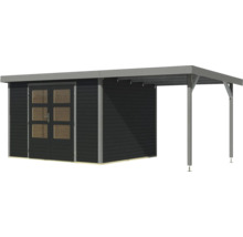 Abri de jardin en bois avec annexe