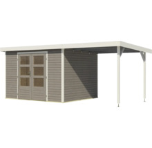 Abri de jardin avec annexe en bois