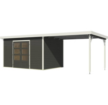 Holzgartenhaus mit Carport