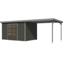 Holzgartenhaus mit Vordach