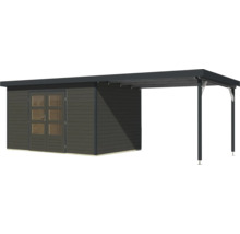 Holzgartenhaus mit Vordach