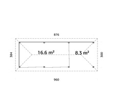 Plan d''un abri de jardin avec dimensions