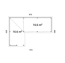 Plan avec dimensions et calcul de surface