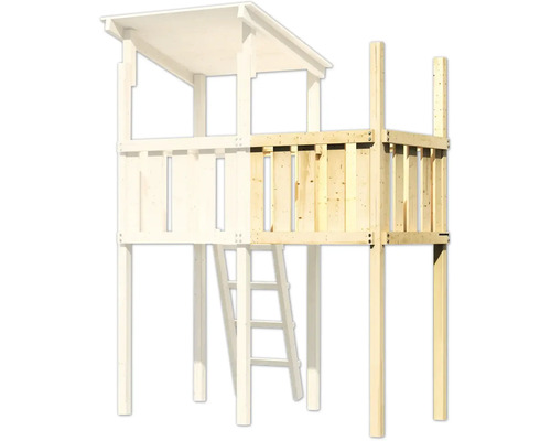 Holzspielhaus mit Leiter