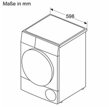 Dimensions d''un lave-linge indiquées en millimètres.