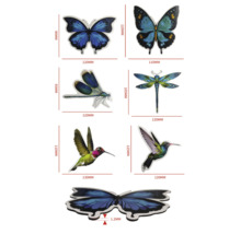 Motifs décoratifs d''animaux avec indications de taille pour les travaux manuels