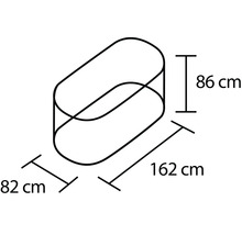 Hochbeet klassisch Vitavia Vita 858 162x82x86 cm rubin