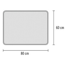 Illustration d''une moustiquaire avec des dimensions de 80 sur 60 centimètres