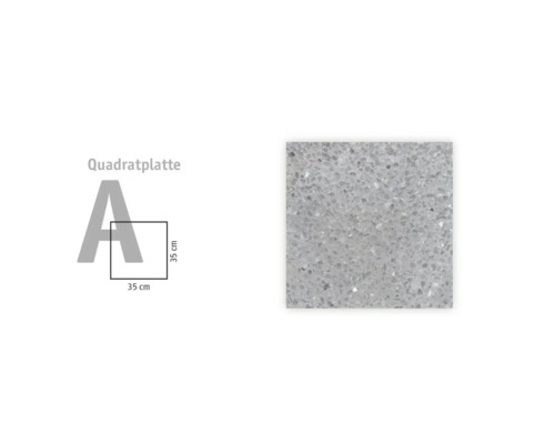 Quadratische Platte, 35 x 35 Zentimeter