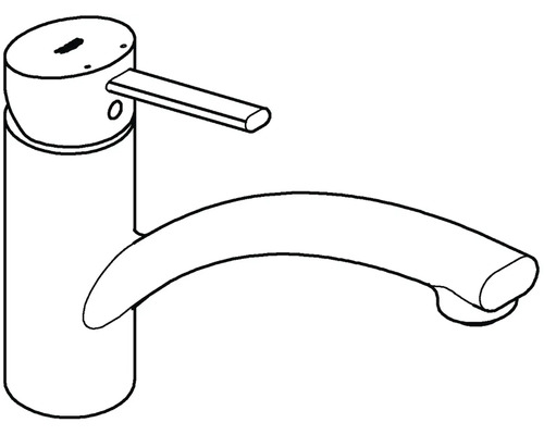 Dessin d''un robinet de lavabo