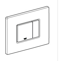 Toilettenspülplatte mit zwei Tasten