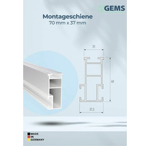 Montageschiene 70 mm x 37 mm