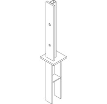 Poteau métallique pour construction de clôture