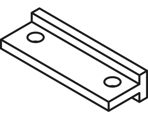 Illustration einer Profilleiste mit zwei Löchern
