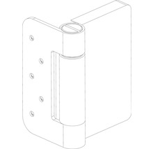 Paumelle de porte pour l'intérieur