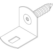 Equerre d'assemblage avec vis