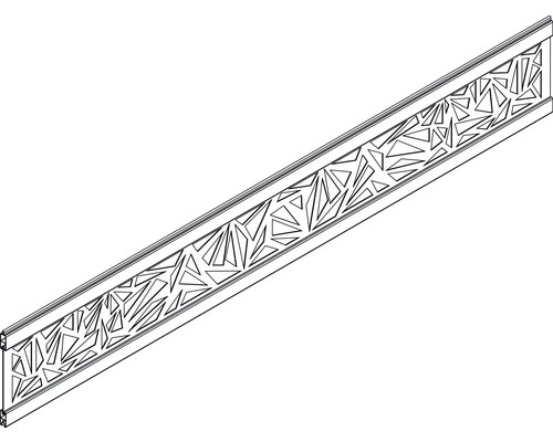 Dekorprofil mit Dreiecksmuster für den Innenbereich