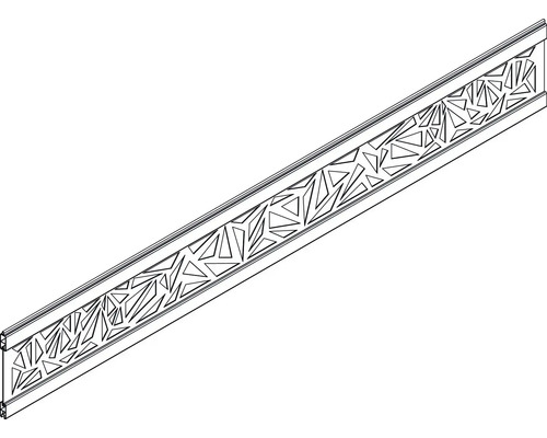 Dekorprofil mit geometrischem Muster
