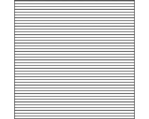 Représentation graphique de lignes horizontales