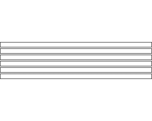 Six champs de texte vides avec des lignes