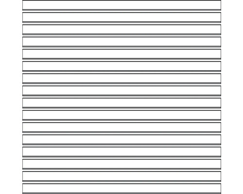 Représentation horizontale de stores de fenêtre