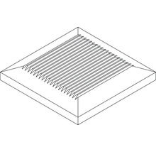 Illustration einer gerillten Platte
