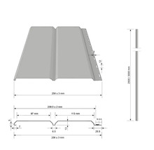 Dimensions d'un bardage