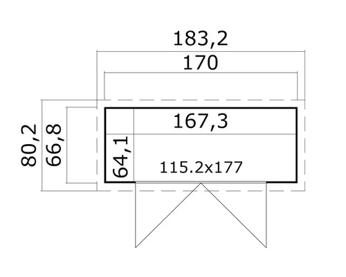 Dessin technique avec dimensions