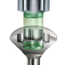 Vue détaillée d'une vis avec empreinte Torx