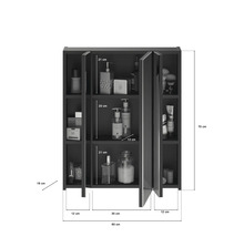 Armoire de salle de bain avec miroir et dimensions