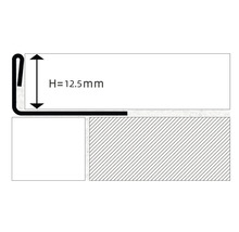 Schema eines Profils mit einer Höhe von 12,5 Millimeter.