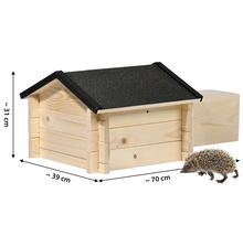 Igelhaus mat de Moossen 70 cm x 39 cm x 31 cm