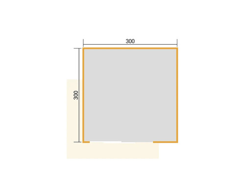 Dessin technique avec dimensions 300 x 300