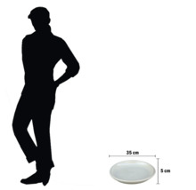 35 Zentimeter grosser und 5 Zentimeter hoher Pflanztopfuntersetzer