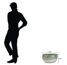 Keramik Pflanzgefäß mit den Maßen 34 mal 17 Zentimeter