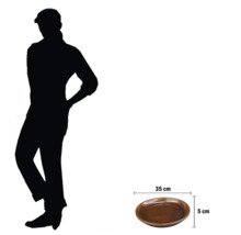 Coupe décorative de dimensions 35 cm x 5 cm pour la décoration