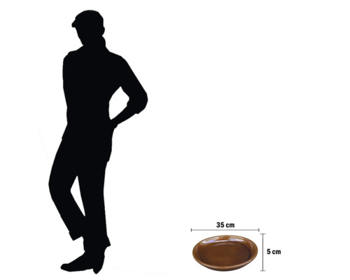 Coupe décorative de dimensions 35 cm x 5 cm pour la décoration