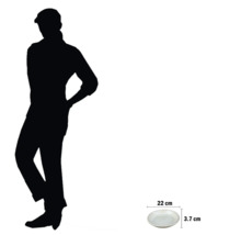 Essteller mit den Maßen 22 Zentimeter mal 3,7 Zentimeter