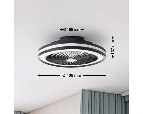 Ventilateur de plafond avec dimensions