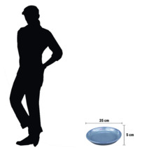 Coupe décorative d'environ 35 cm de diamètre et 5 cm de haut