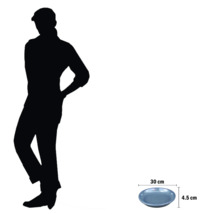 Plat de service de 30 cm de diamètre et 4,5 cm de hauteur