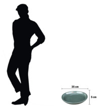 Pot de fleurs en céramique mesurant 35 cm x 5 cm