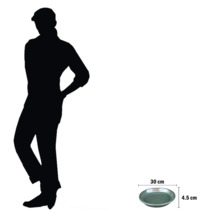 Coupe décorative, diamètre 30 cm, hauteur 4,5 cm