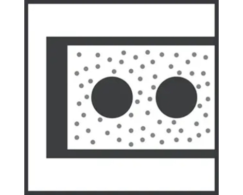 Symbol für Material mit Lufteinschlüssen