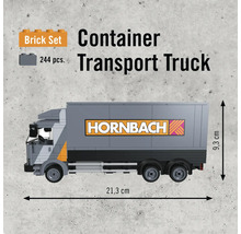 Container Transporter LKW Bausatz mit Hornbach Logo und Massangaben