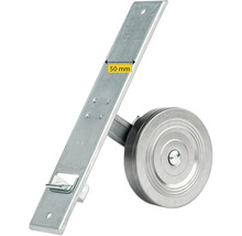 Galet de portail en métal avec support de 50 mm de large