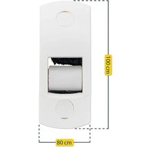 Rouleau de brosse avec des dimensions de 100 centimètres sur 80 centimètres