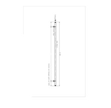 Schéma technique d'un tube avec embout et console