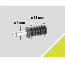 Raccord de tuyau d'un diamètre de 8 mm et 13 mm