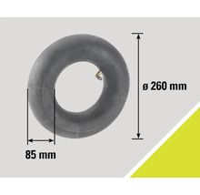 Chambre à air d'un diamètre de 260 mm et d'une largeur de 85 mm